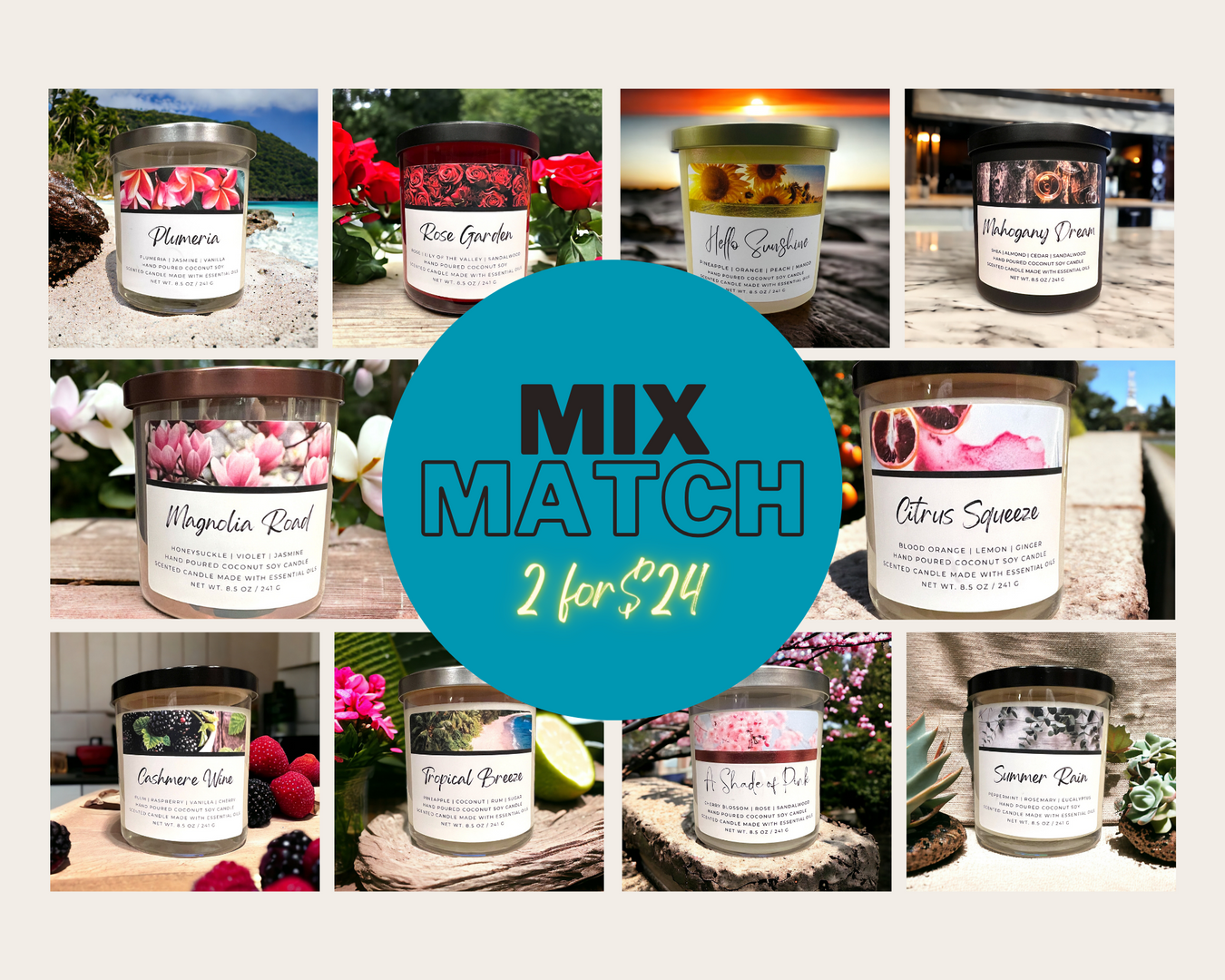 MIX & MATCH:  2/$24